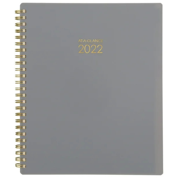 2022 Weekly Monthly Planner, 7" x 8.75", by AT-A-GLANCE Harmony, Gray (1099W-805-30-22) - Walmart... | Walmart (US)