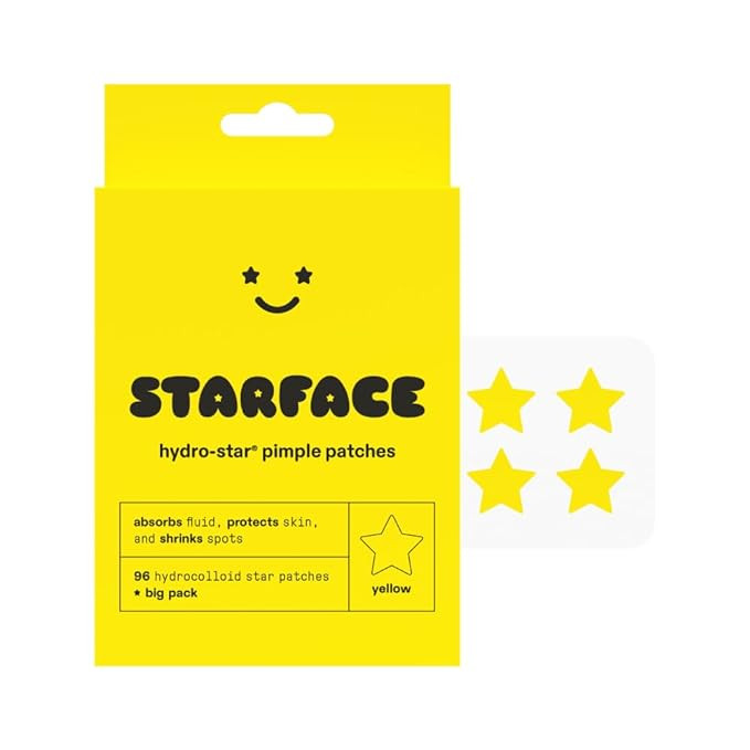 Starface Hydro-Stars BIG PACK, Hydrocolloid Pimple Patches, Absorb Fluid and Reduce Redness, Cute... | Amazon (US)