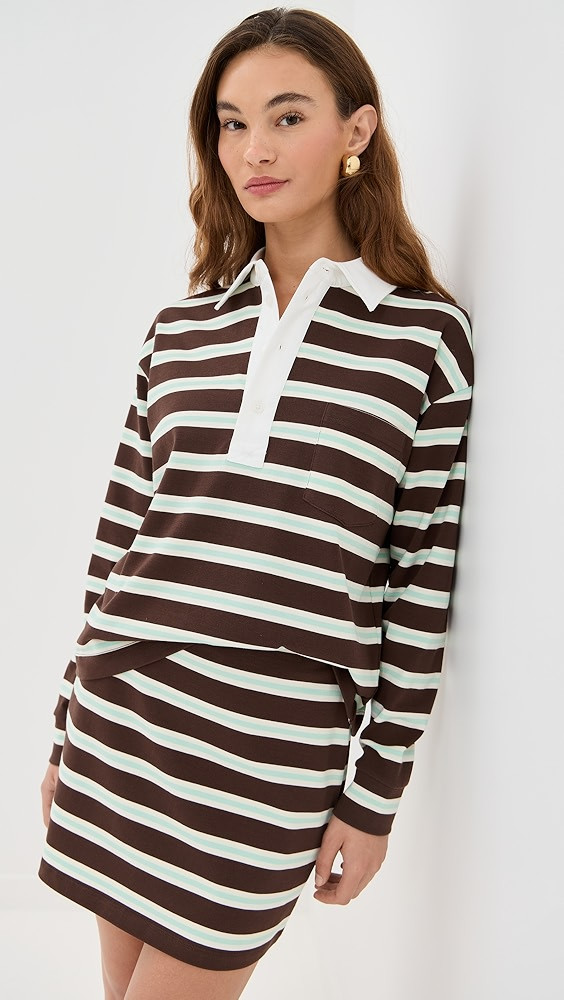 Hayley Variegated Polo | Shopbop