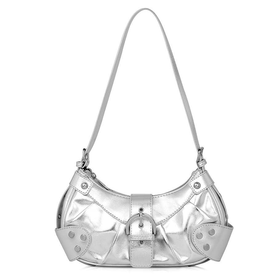 Shoulder Bag for Women - PU Leather Purse Adjustable Strap Hobo Crossbody Handbag with Zipper Clo... | Amazon (US)