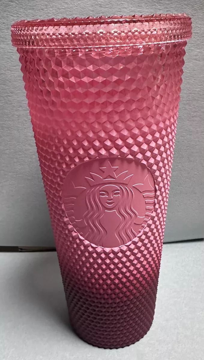 New Gradient Pink-Starbucks 24oz Cold Drink Cup Diamond Studded Tumbler No Straw | eBay US