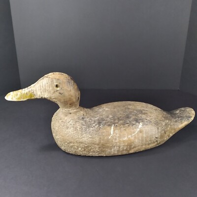 1930s Hudson Wooden Duck Decoy Pascagoula Mississippi, Transition Duck | eBay US