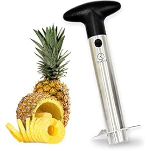 Zulay Kitchen Pineapple Corer and Slicer Tool - Stainless Steel Pineapple Cutter for Easy Core Remov | Amazon (US)