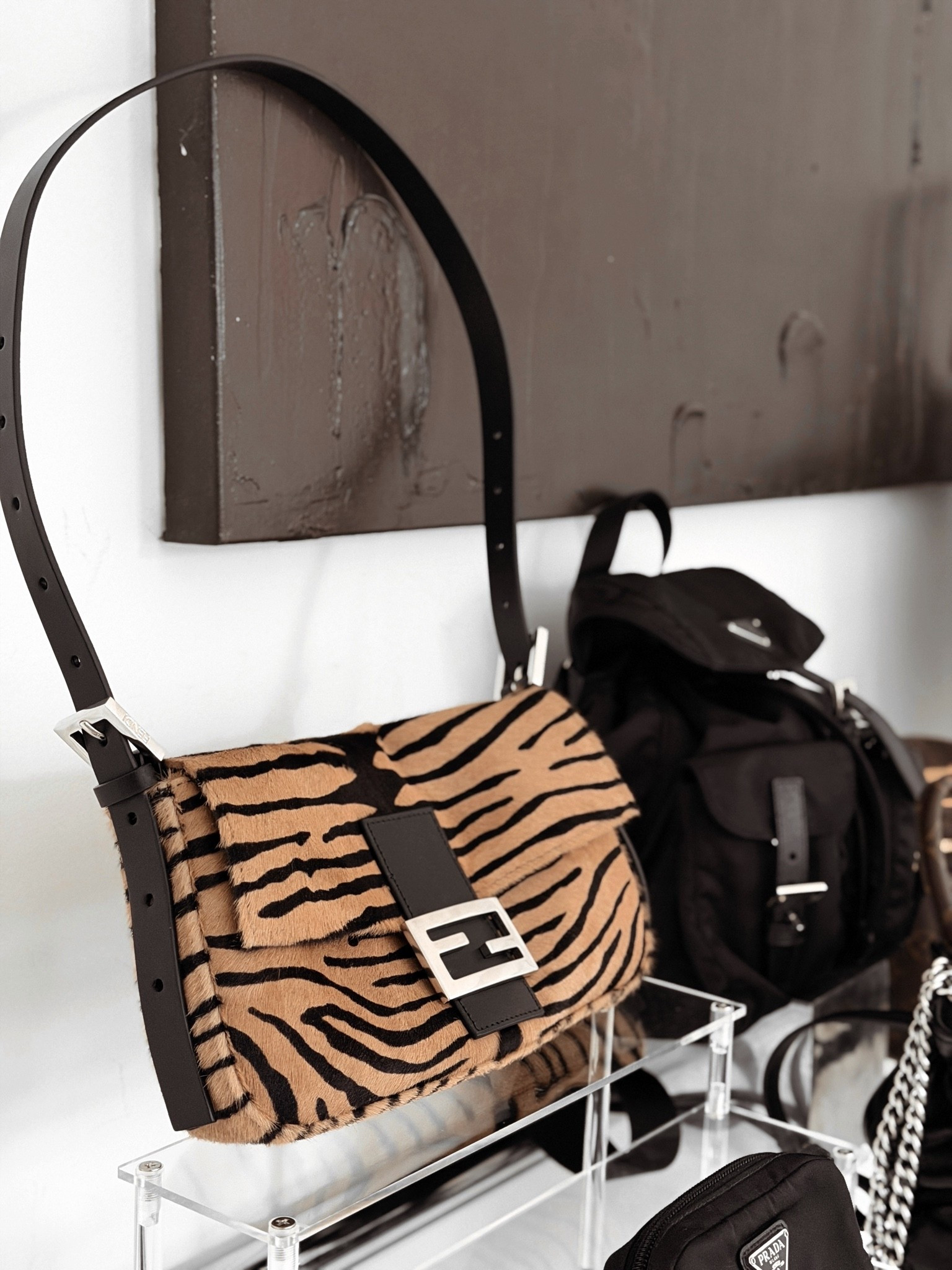 Dream baggggg. So excited to finally have my hands on the new Fendi re edition Tiger print baguette. Definitely a splurge, but soooo worth it if you’re in the market for a fun statement purse .

#LTKselfcare