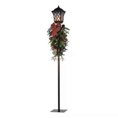 Holiday Living 72-in Freestanding Lamp post Yard decoration with Clear Incandescent Lights | Lowe's