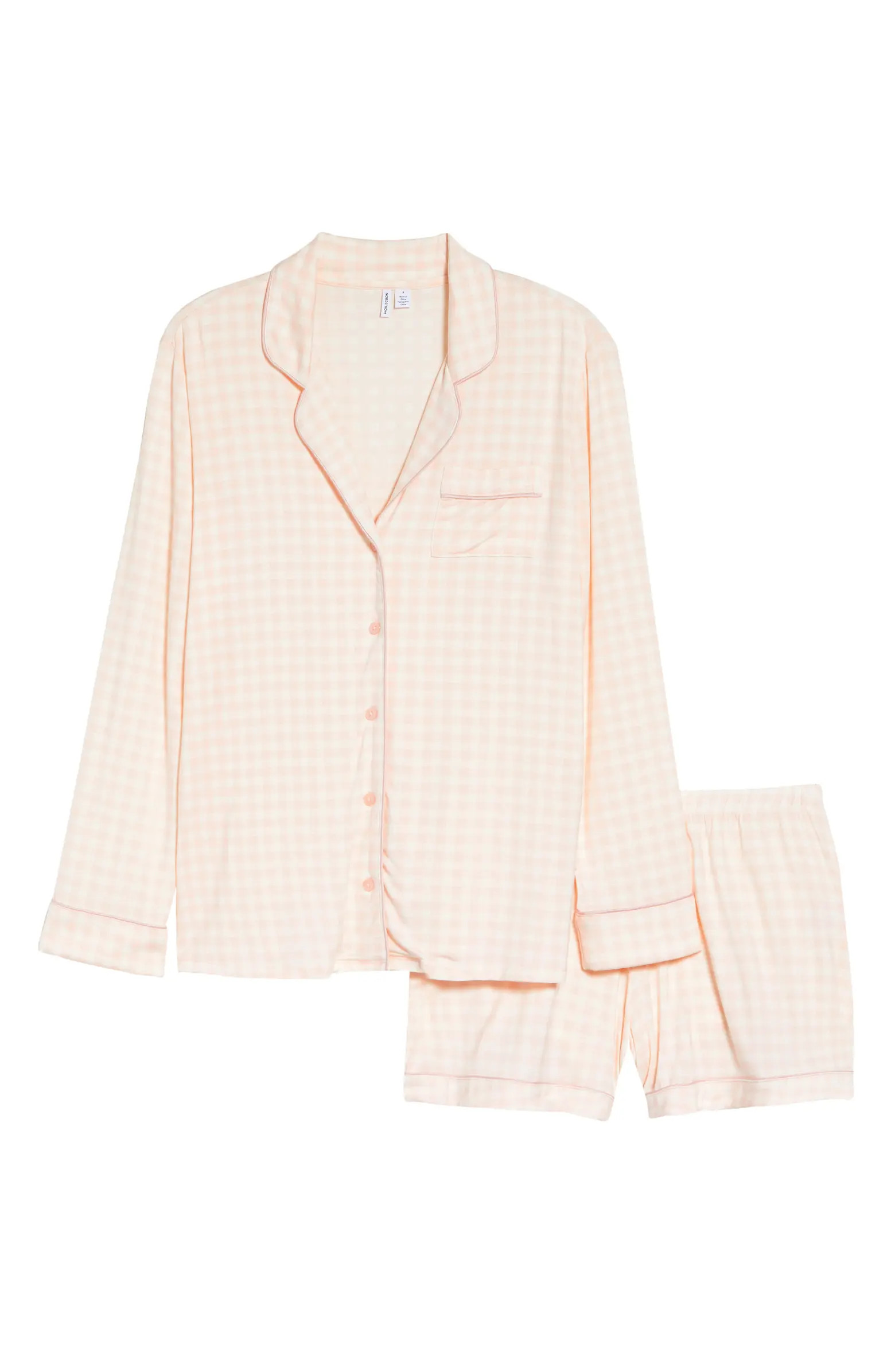 Moonlight Eco Long Sleeve Short Pajamas | Nordstrom