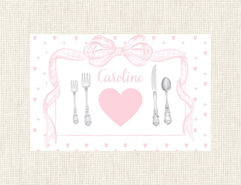 Personalized Valentine's Day Placemat / Valentine Easter - Etsy | Etsy (US)