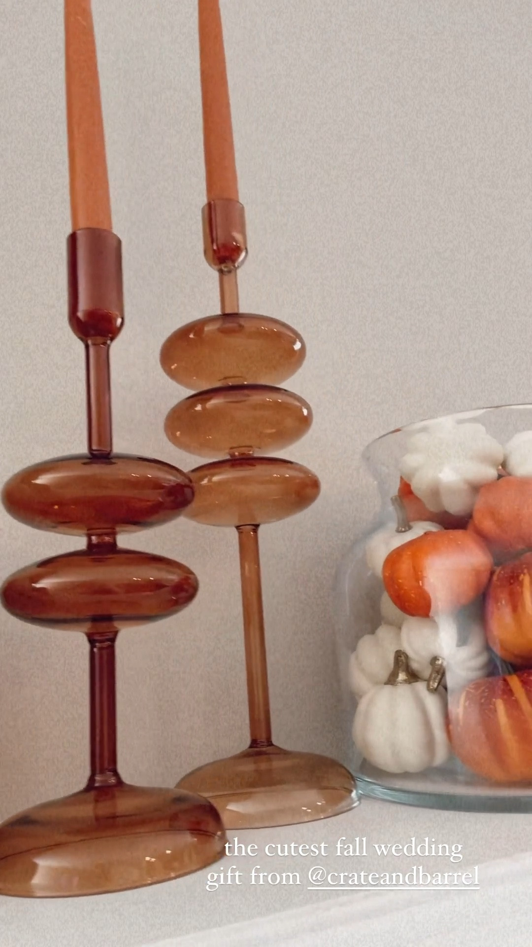 Beautiful fall candle holders gifted to us for our wedding! The perfect gift for a new home!!!! 🍂

#LTKGiftGuide #LTKHoliday #LTKSeasonal