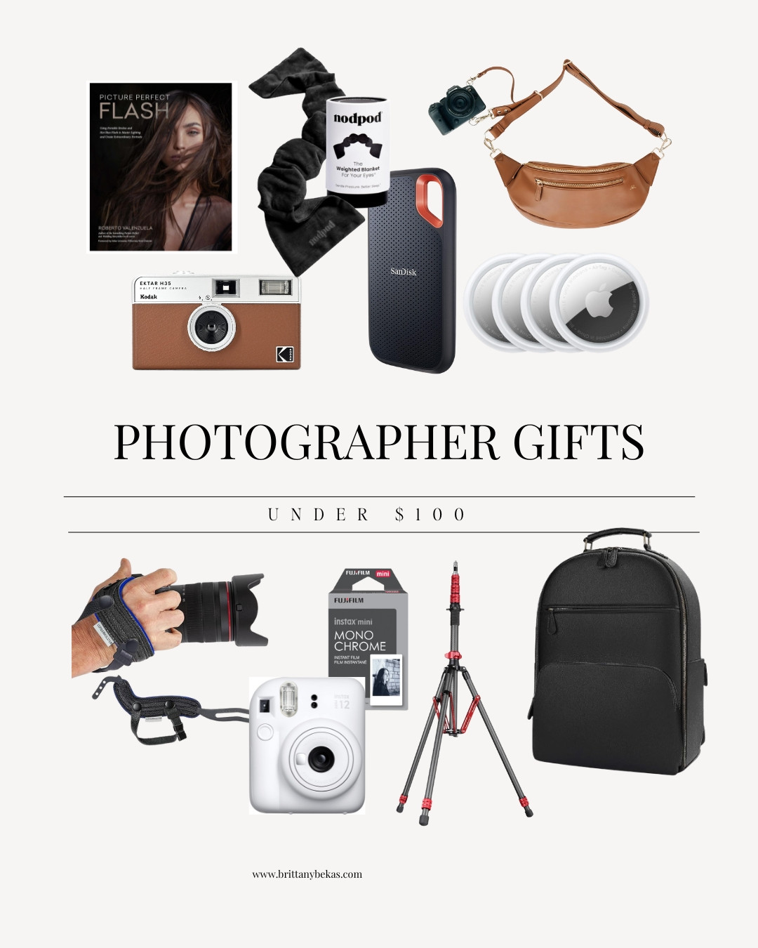 If you want something a little more “wow” without splurging, these photographer gifts under $100 are such good picks — portable SSD drives, Instax cameras, my favorite camera hand strap, stylish bags, and more. These are the workflow upgrades photographers rave about.

photographer gifts under $100, photography accessories, camera gear gifts, Amazon photographer favorites, photographer must-haves, camera bag, camera 

#LTKGiftGuide #LTKHoliday #LTKFindsUnder100