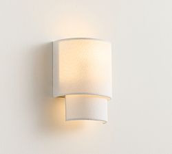 Gia Fabric Wireless Sconce (7") | Pottery Barn (US)