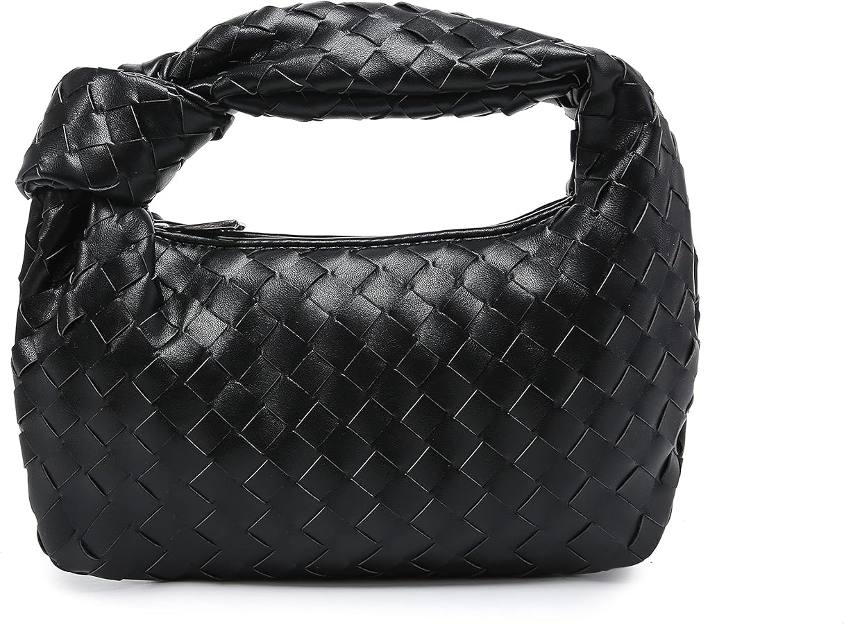 Hobo Bag Dumpling hadnbag Knoted Woven bag PU Woven Handbag Woven Tote Bags | Amazon (CA)
