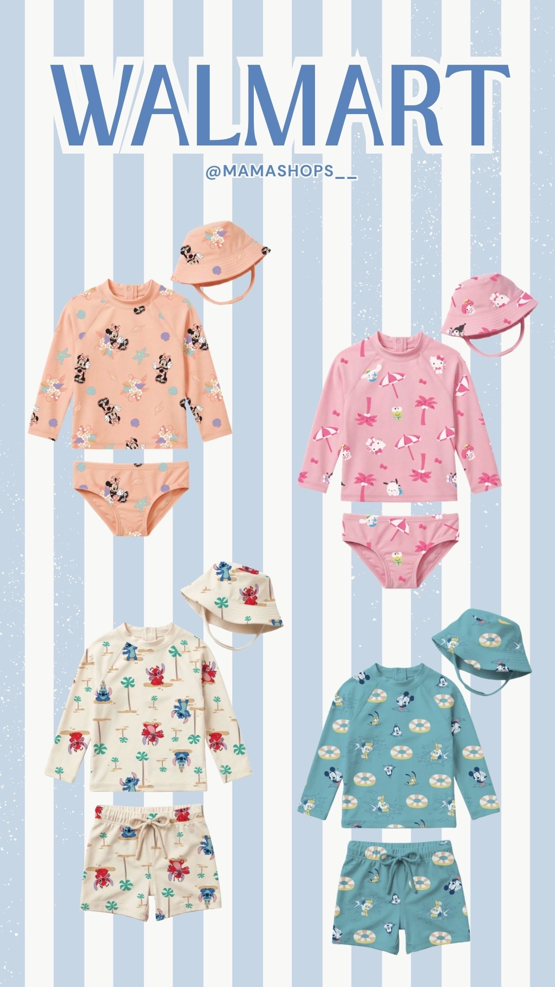 Supper adorable 3pc character swim sets for babies, find them at Walmart!😍👶🏻

Linking them all here 🔗🛍️

#LTKBaby #LTKSeasonal #LTKSwim