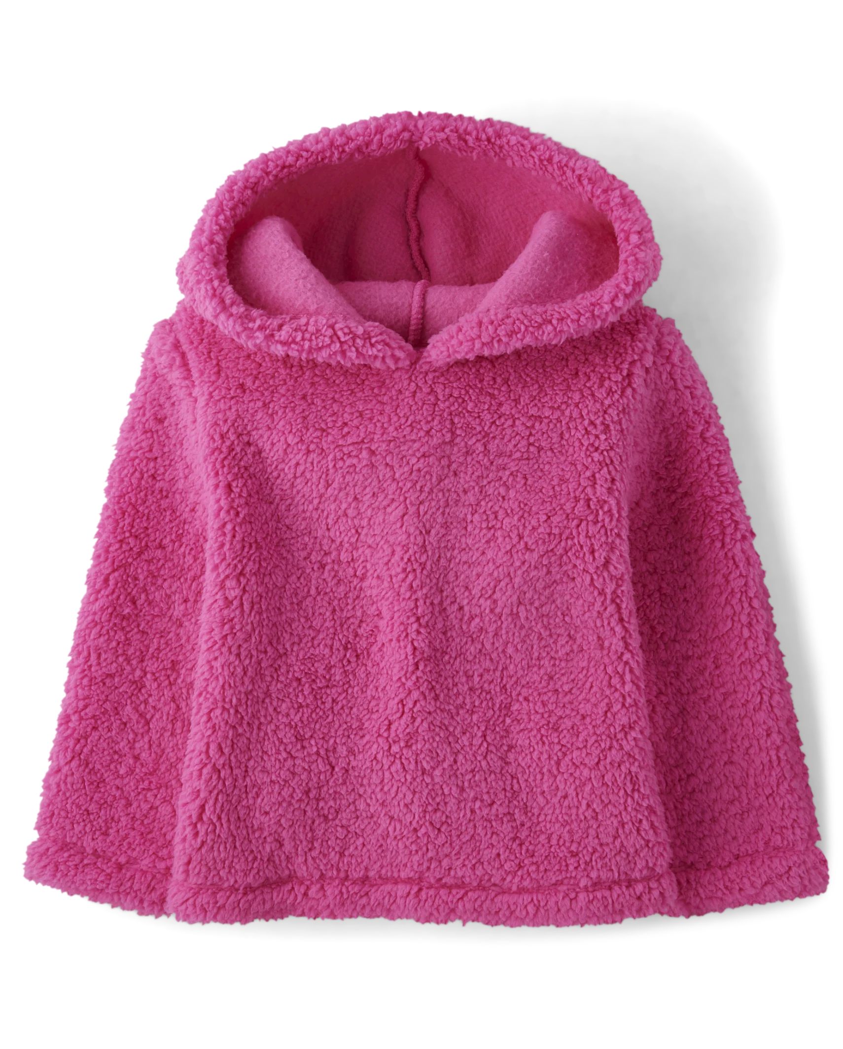 Toddler Girls Active Long Sleeve Sherpa Hoodie | The Children's Place  - PINK GLOW | The Children's Place