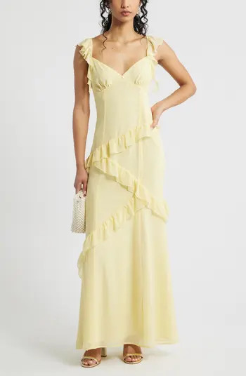 Asymmetric Ruffle Tiered Maxi Dress | Nordstrom