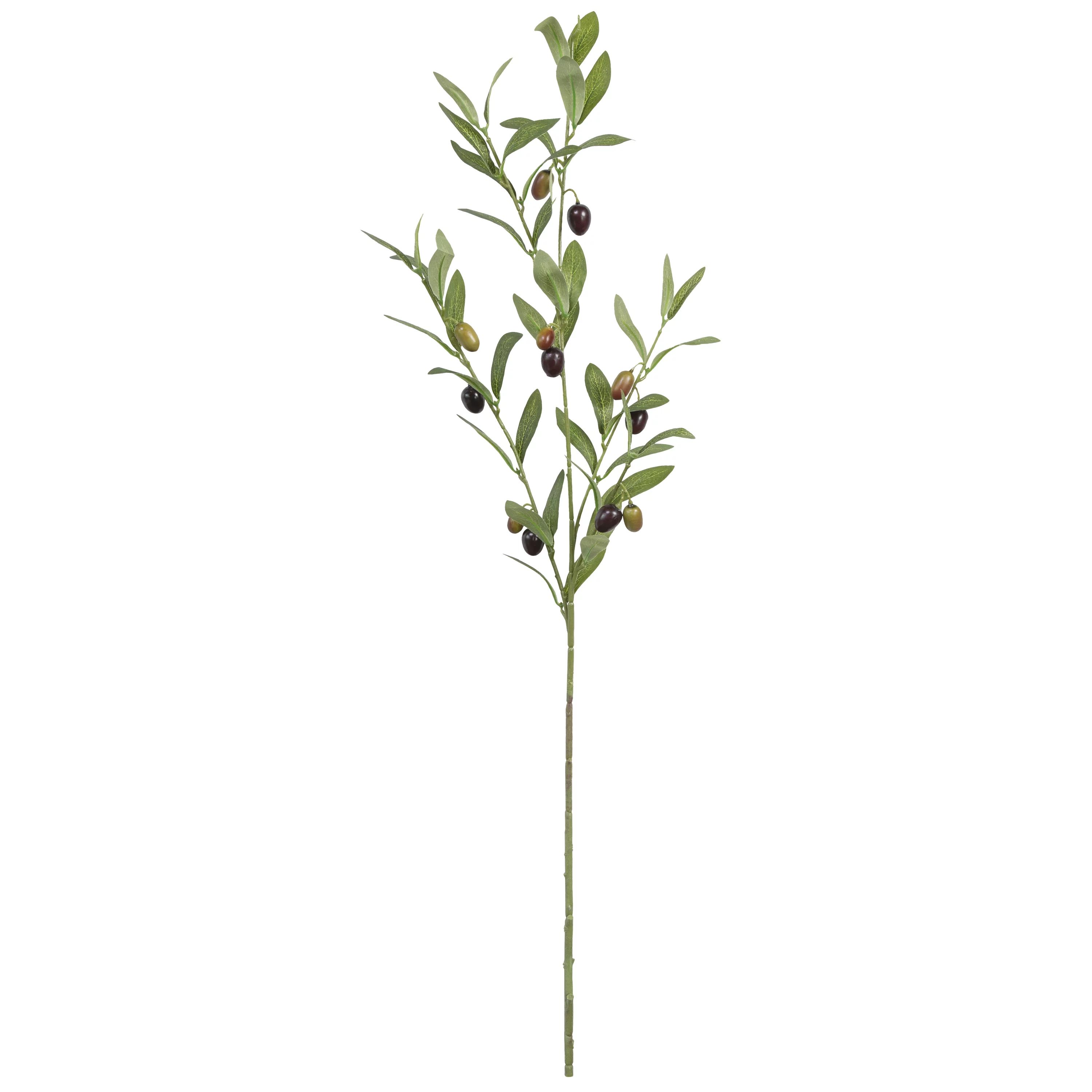 Mainstays Artificial 3 Branches Olive Long Stem, Multi, Green, 37" - Walmart.com | Walmart (US)