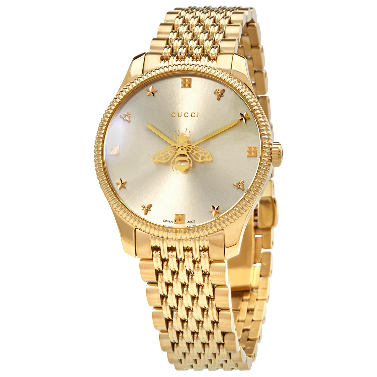 Gucci G-Timeless Quartz Silver Dial Ladies Watch YA1264155 | Jomashop.com & JomaDeals.com