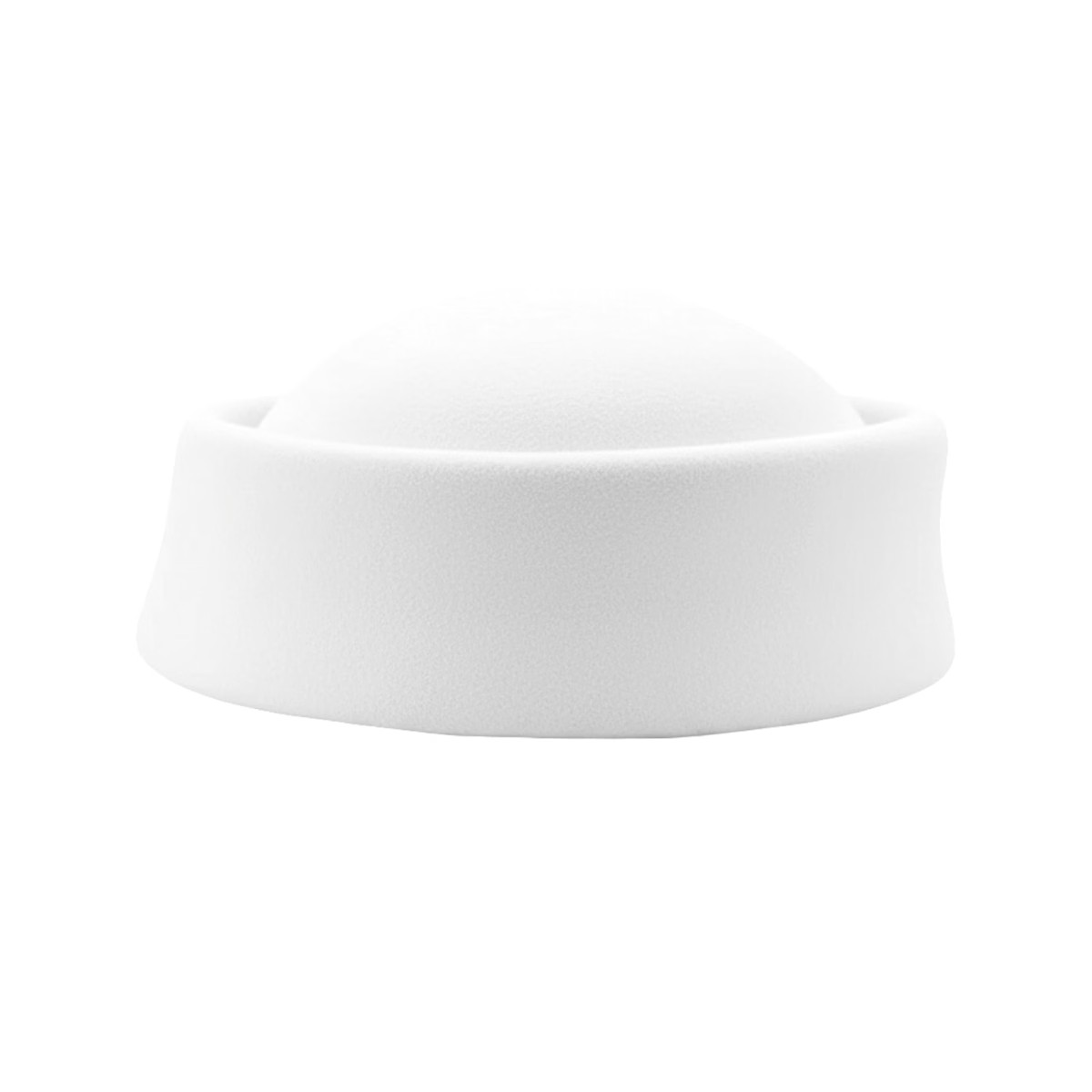 White Wool Pillbox Hat | Wolf & Badger