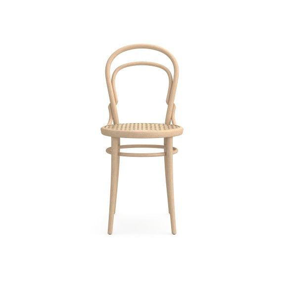 Ton #14 Dining Side Chair w/ Natural Cane Seat, Black Grain | Williams-Sonoma
