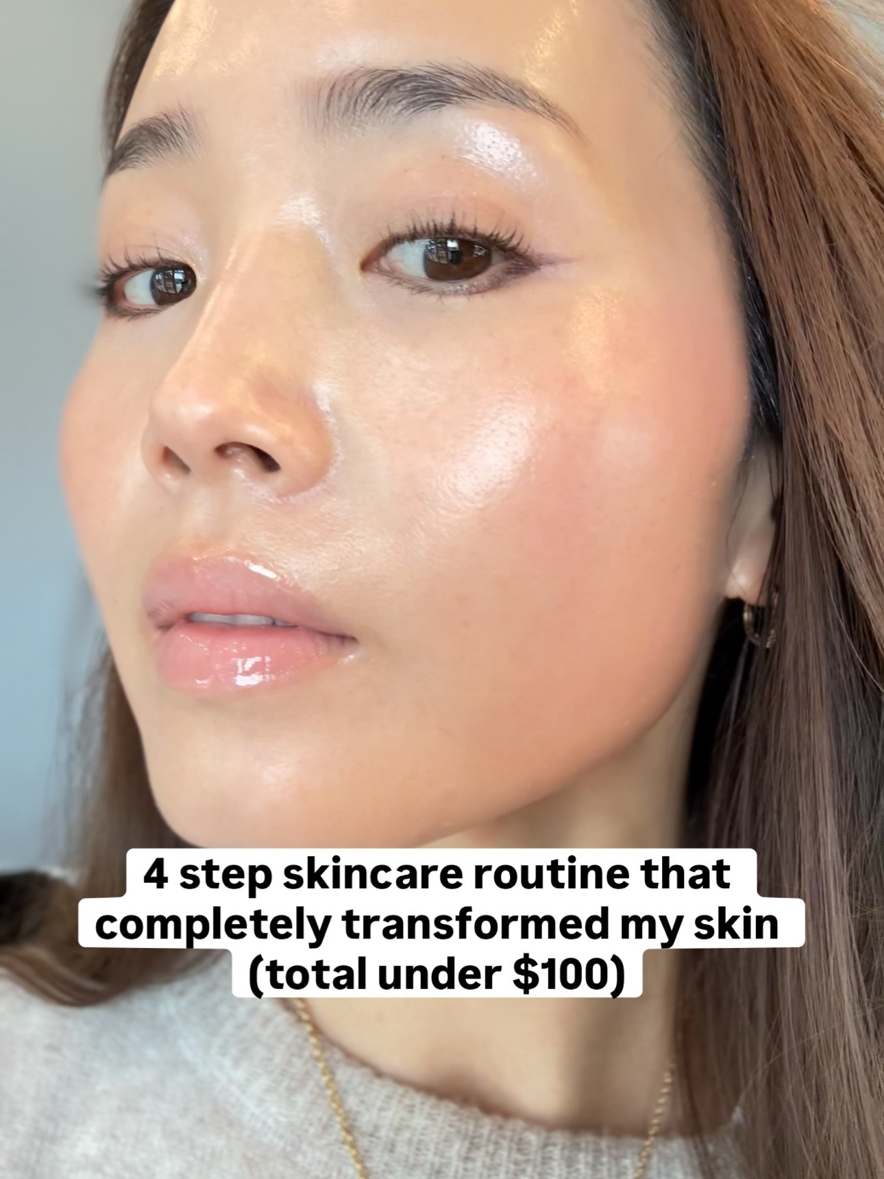 My under-$100 routine that actually changed my skin quality 🤍 #skincare #skincareroutine #pdrn #hyaluronicacidserum #cleanser #glicolicacid