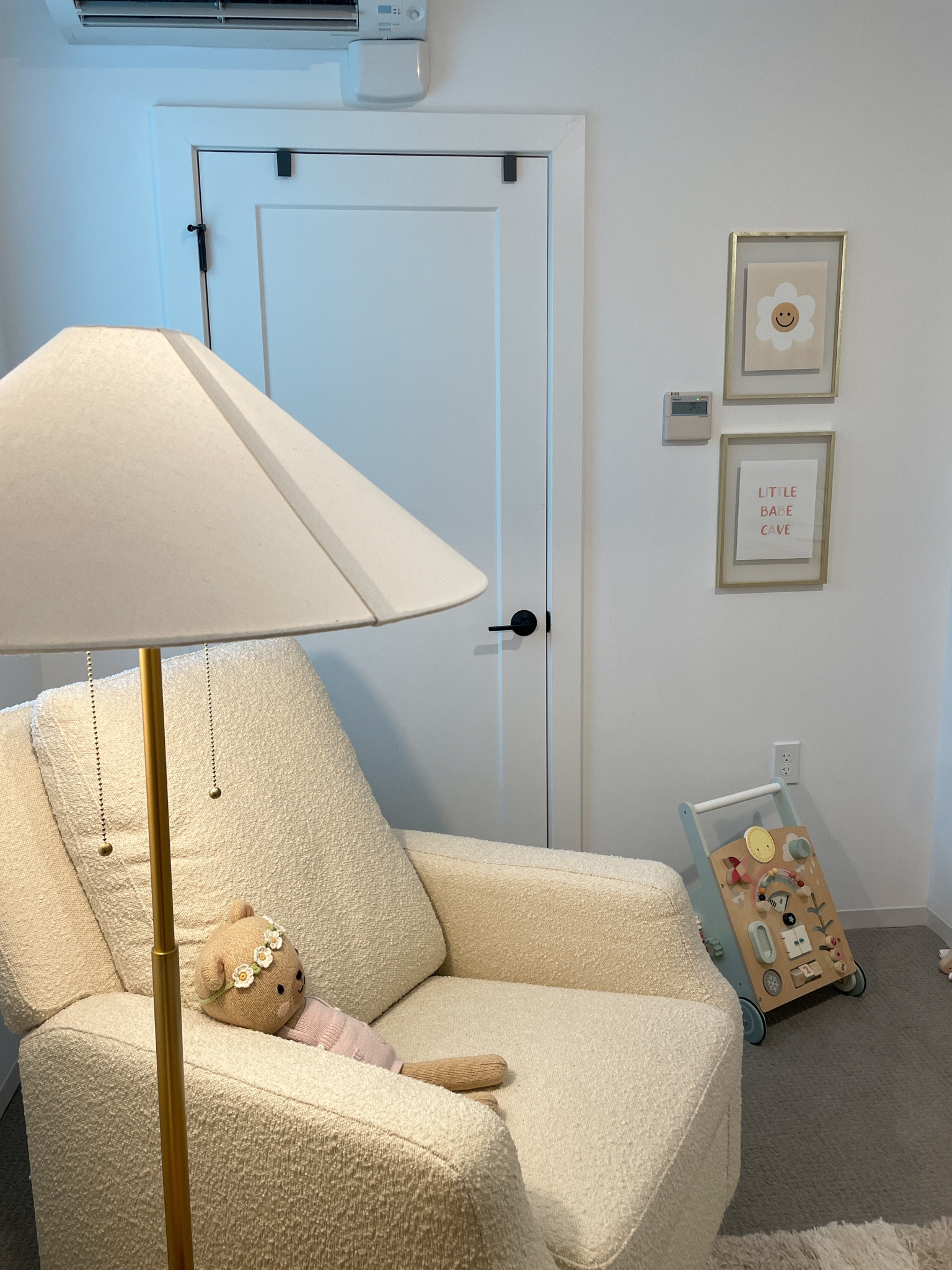 Boucle nursery glider & recliner! 

#LTKhome #LTKbaby