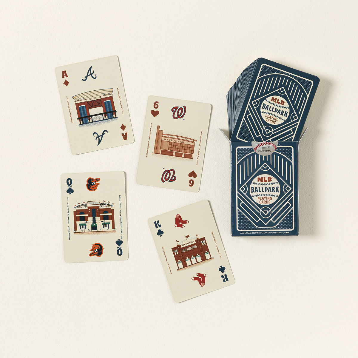 MLB Stadium Illustration Playing Cards | UncommonGoods