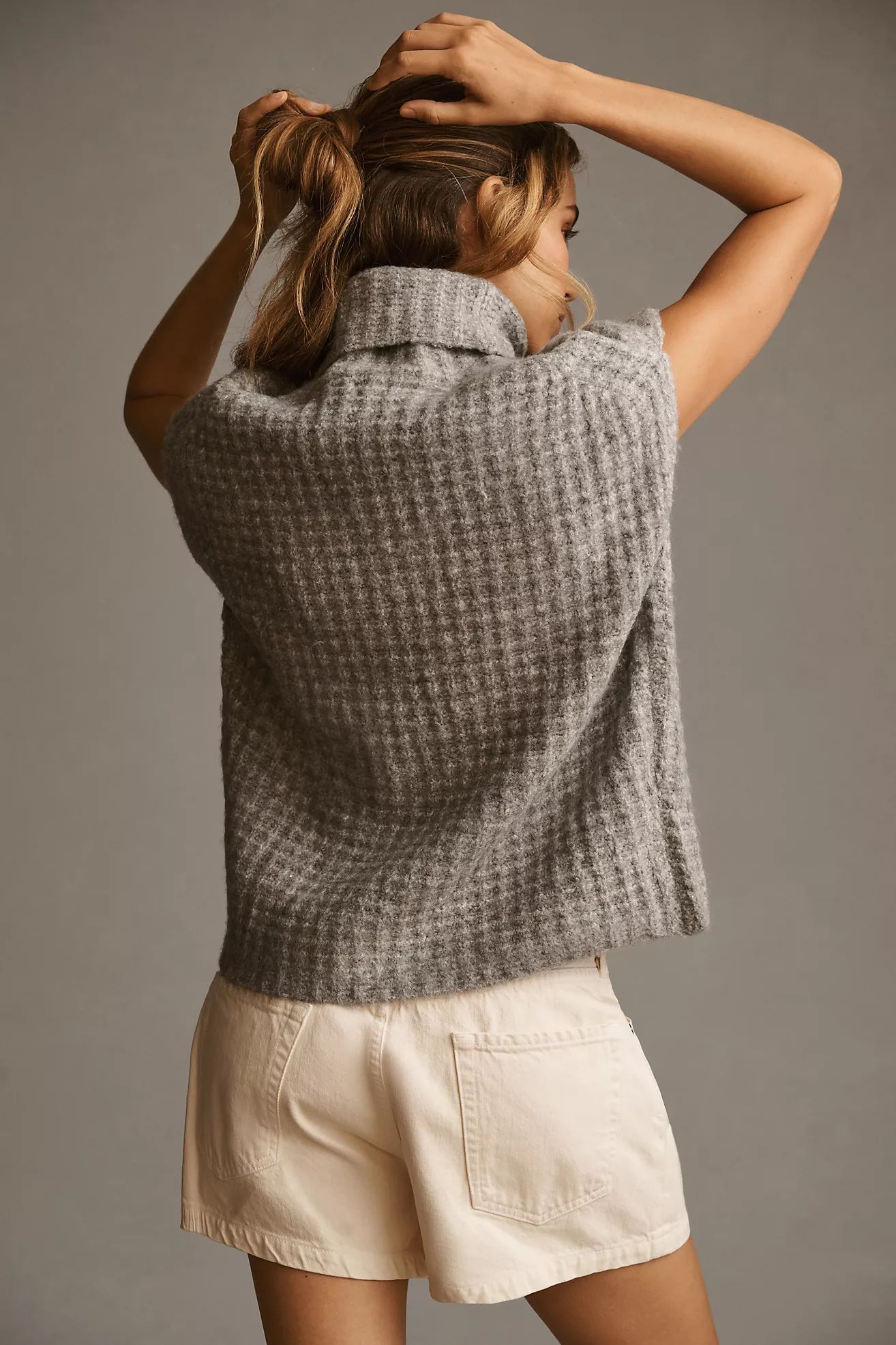 John + Jenn Oversized High-Neck Sweater Vest | Anthropologie (US)