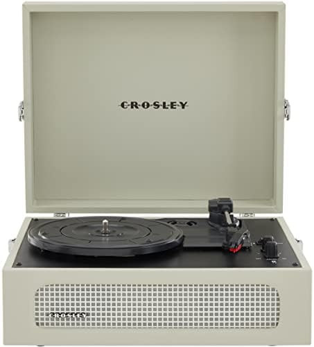 Amazon.com: Crosley CR8017B-DU Voyager Vintage Portable Turntable with Bluetooth in/Out and Built... | Amazon (US)