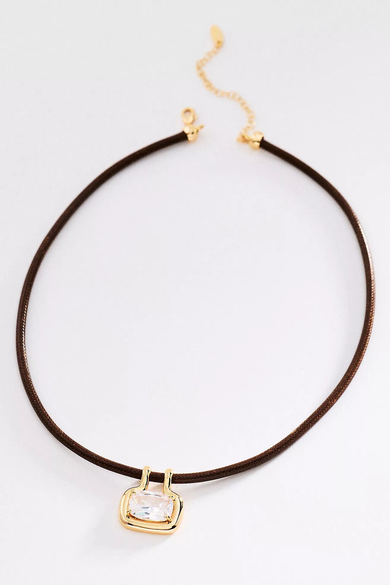 Gem Pendant Cord Necklace | Anthropologie (US)
