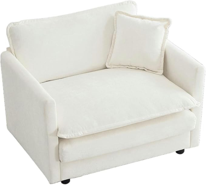 Chenille Oversized Accent Chair - 41.4”W Big Comfy Modular Cloud Chair, Cozy Armchair for Livin... | Amazon (US)