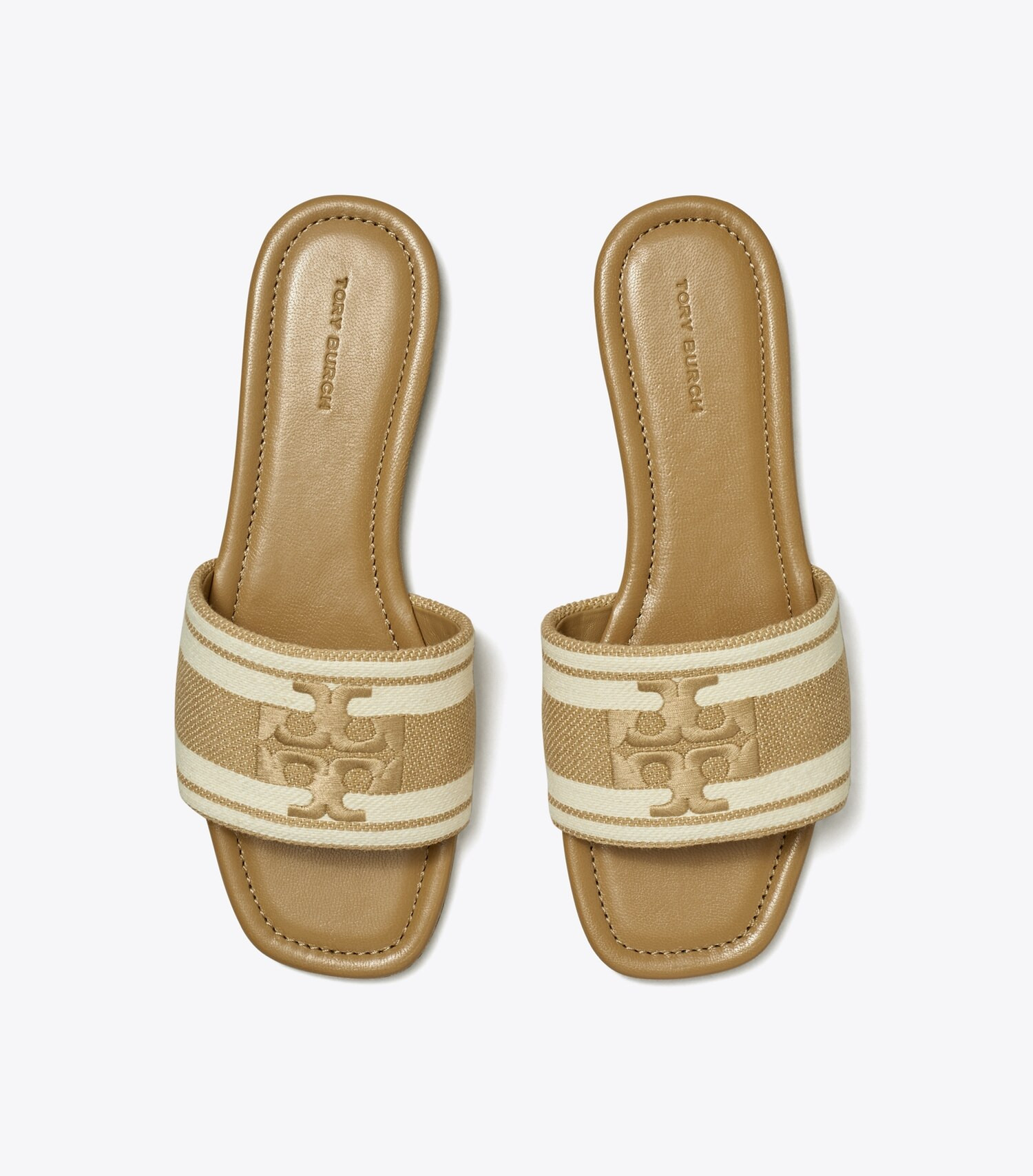 DOUBLE T JACQUARD SLIDE | Tory Burch (US)
