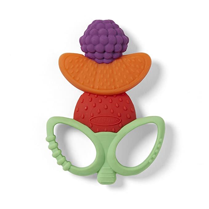Infantino Lil' Nibble Teethers Fruit Kabob - Silicone Soft-Textured teether for Sensory Explorati... | Amazon (US)