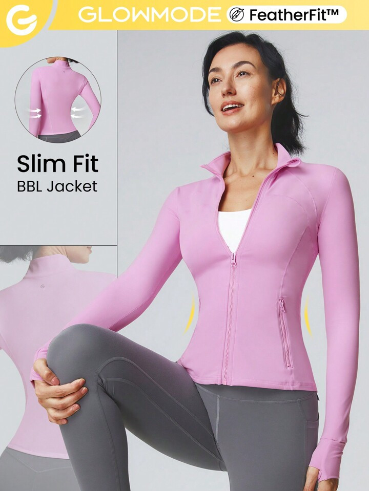 GLOWMODE FeatherFit™ Streamline Performance Jacket | SHEIN