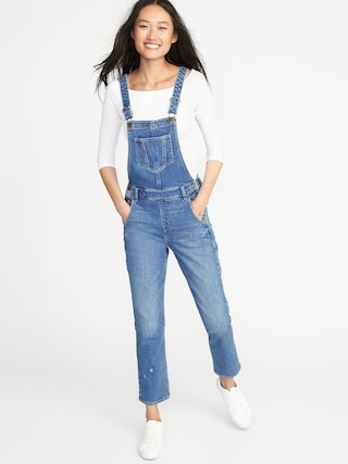 Straight-Leg Denim Overalls for Women | Old Navy US