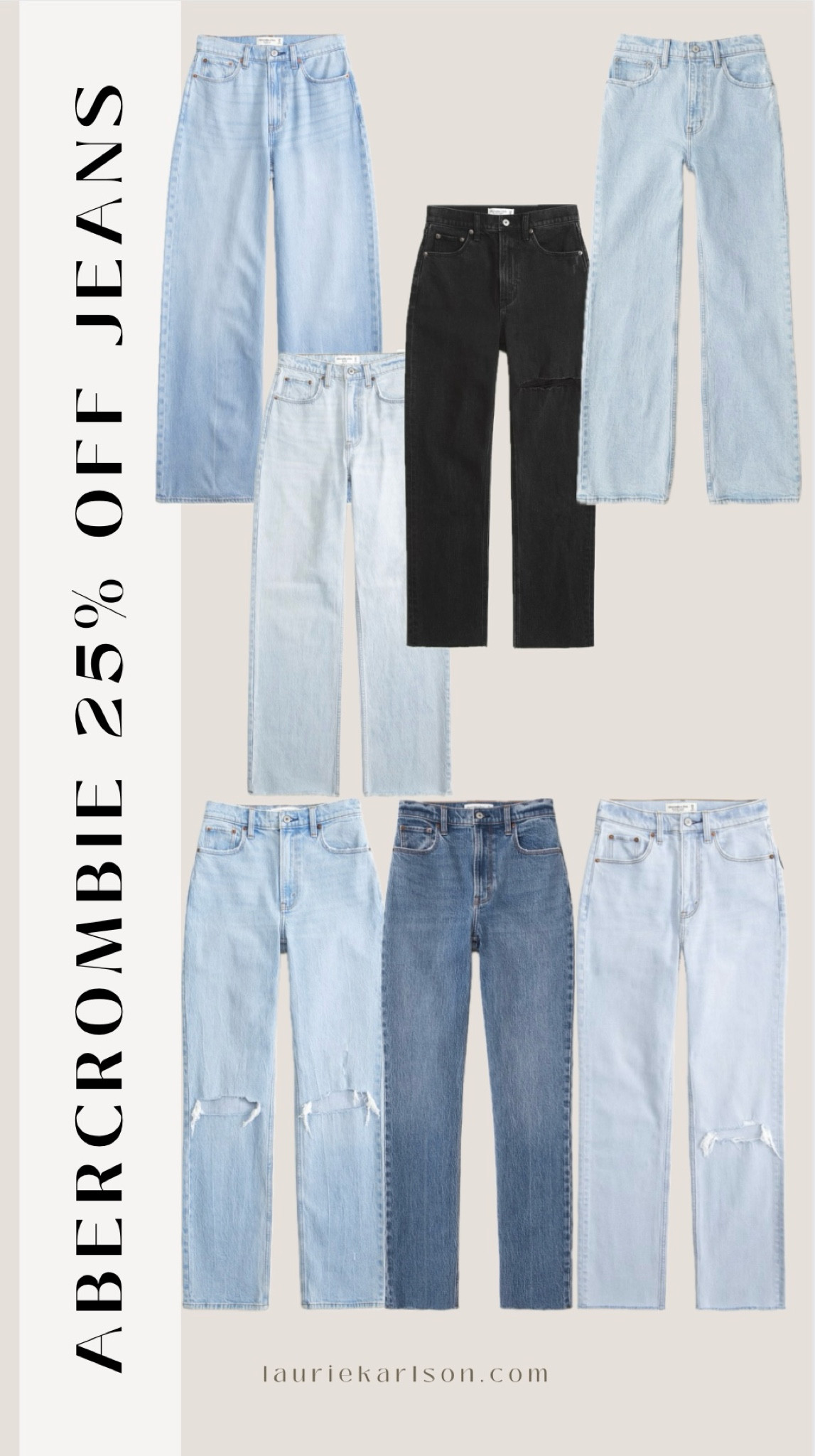 Abercrombie 25% off jeans.

#LTKsalealert #LTKstyletip #LTKMostLoved