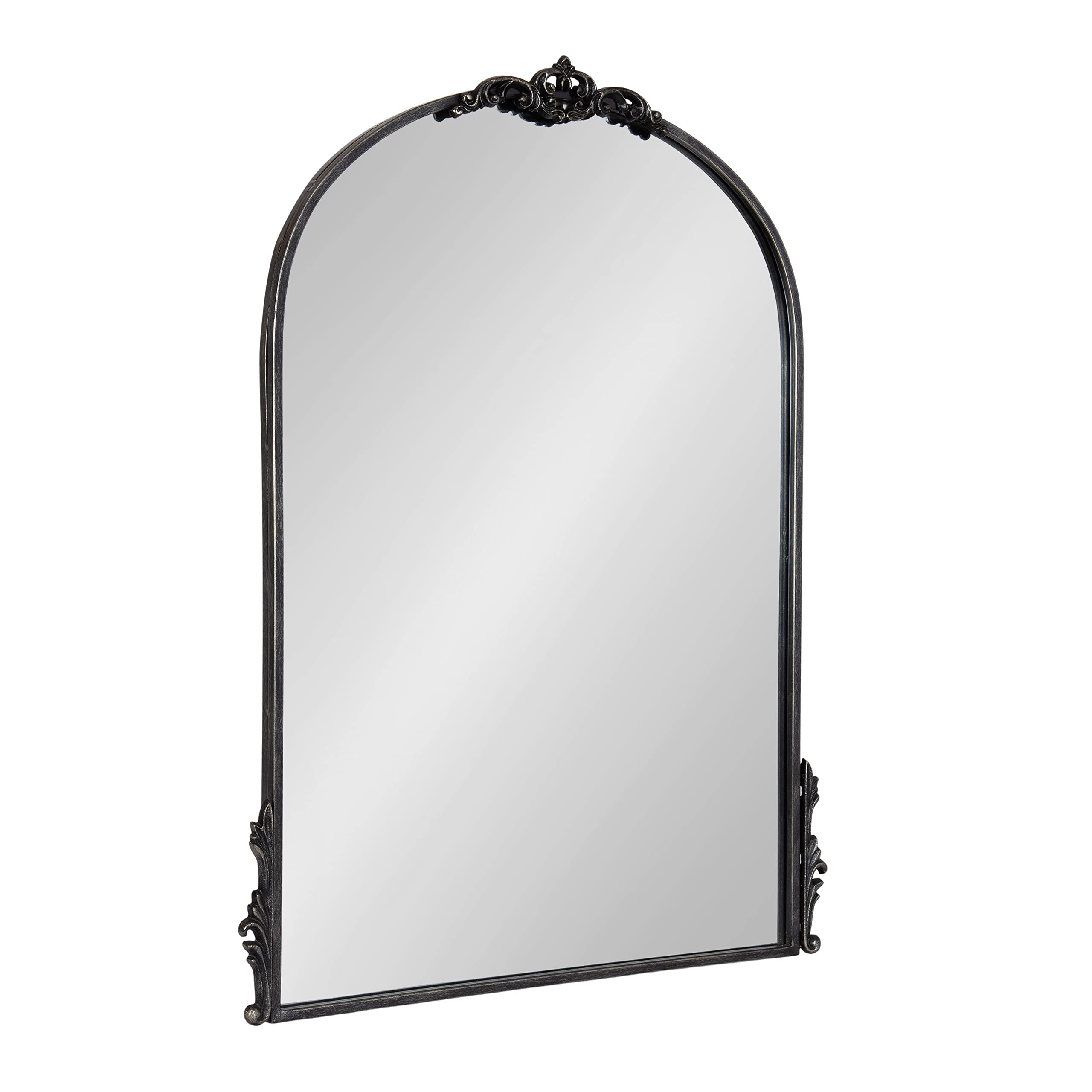 Kate and Laurel Myrcelle Traditional Arched Mirror; 25 x 33; Black; Decorative Vintage Arch Mirro... | Amazon (US)