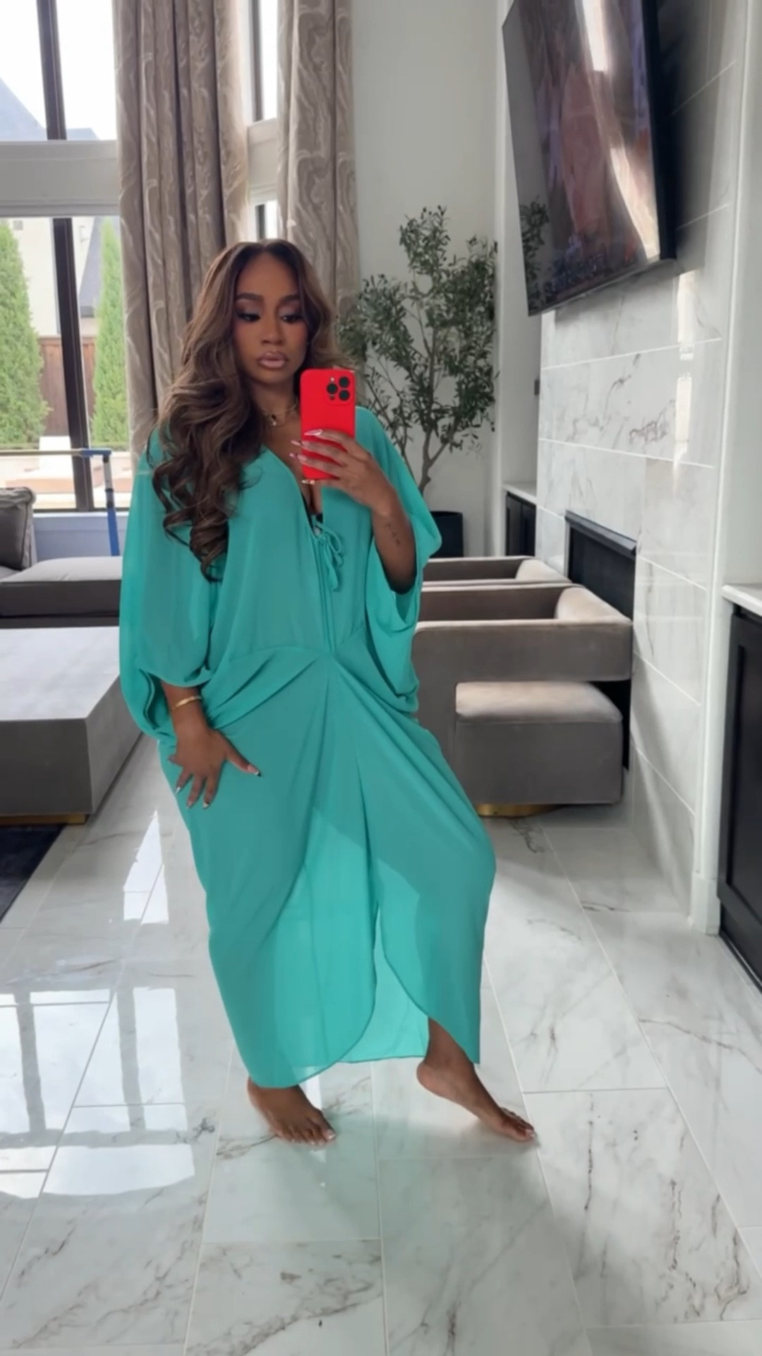 vacation outfits beach. Kaftan effect dress/coverup! My color is sold out but there are 3 other available colors

#LTKootd #LTKTravel #LTKMidsize