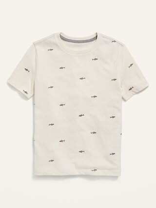 Softest Printed Crew-Neck T-Shirt for Boys | Old Navy (US)