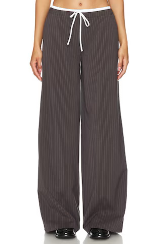 Ashley Pant in Grey Pinstripe | Revolve Clothing (Global)