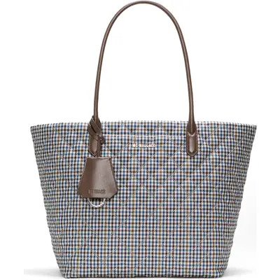 MZ Wallace Medium Daily Quilted Nylon Tote in Heritage Check at Nordstrom | Nordstrom