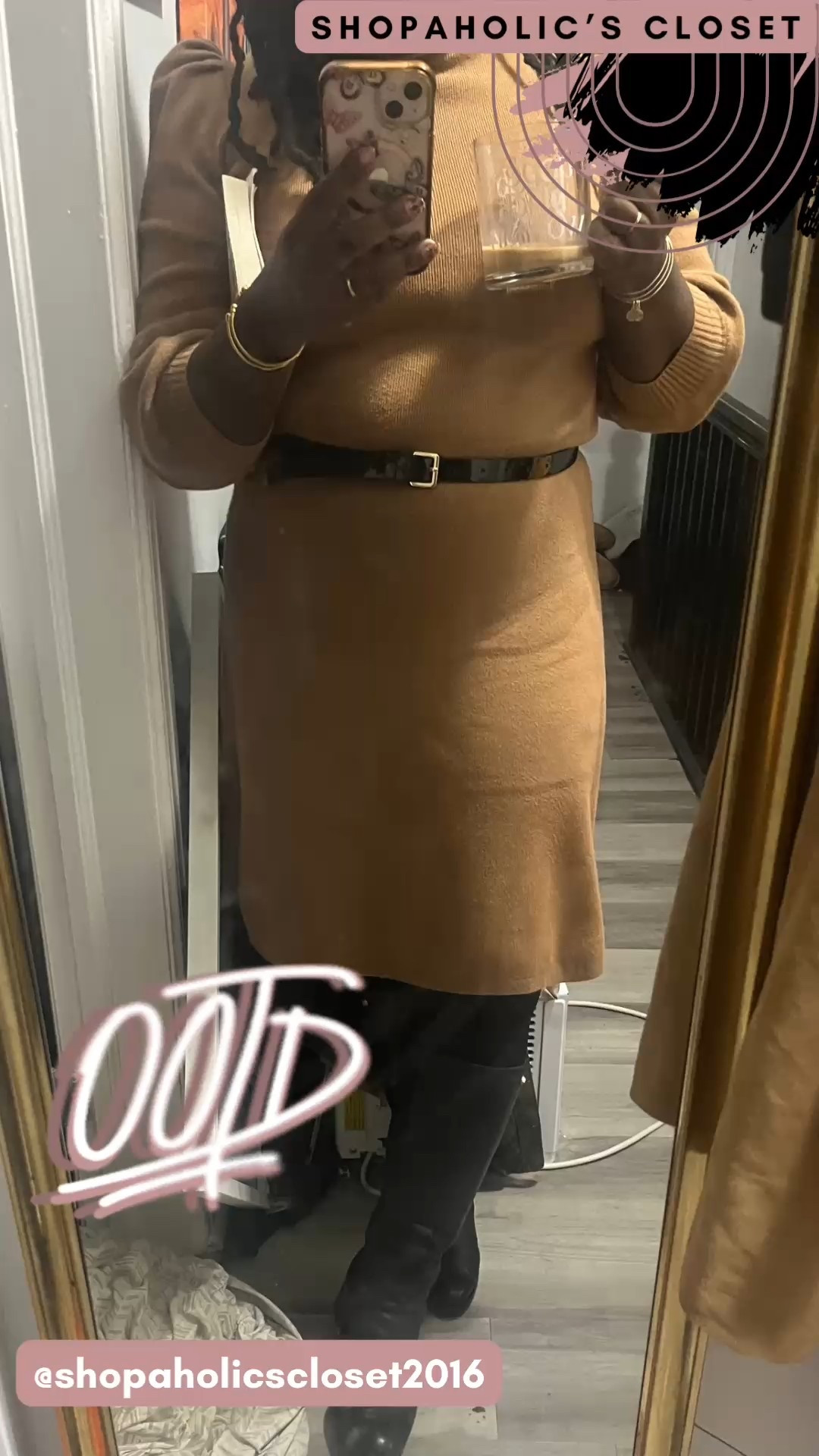 When I posted my silhouette Wednesday did you guess I was wearing this dress? 👀

This is one of my favorite sweater dresses. This is a closet staple for my fall wardrobe. Wore it for our Thanksgiving lunch and all staff meeting at work with simple accessories.

I worked late so drank a light night cup of joe with some pie to wind down.

#shopdeescloset #shopaholicscloset #ootd

#LTKWorkwear #LTKdayinmylife #LTKootd