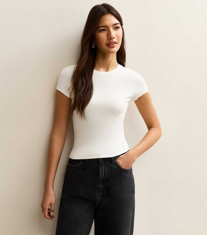 Cream Short Sleeve Baby Tee | New Look | New Look (UK)