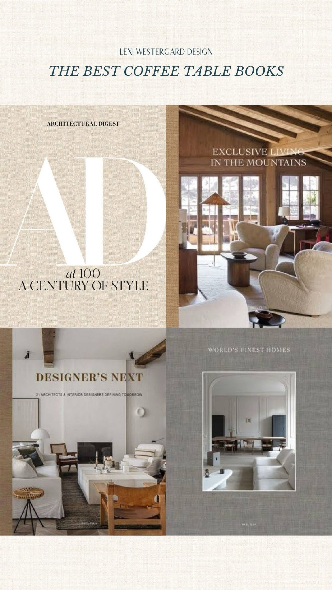 I ❤️ coffee table books!!! Here are my go-to picks when designing for my clients.

