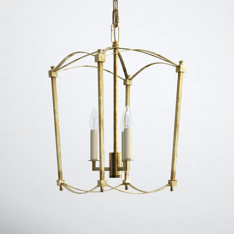 Olive 3 - Light Dimmable Lantern Geometric Chandelier | Wayfair North America