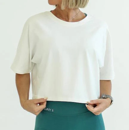 Oversized Crop Tee - FINAL SALE | Day1 Fitness