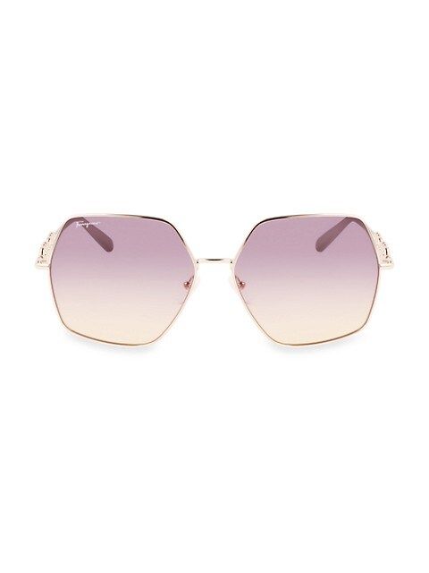 Gancini 61MM Geometric Sunglasses | Saks Fifth Avenue