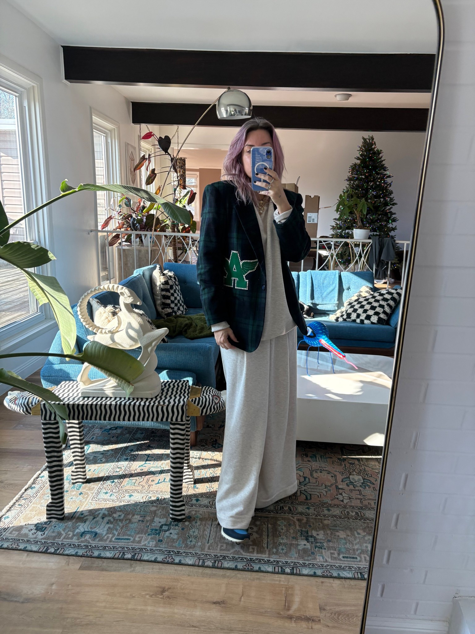 cozy set & just add a vintage blazer & some sneex 