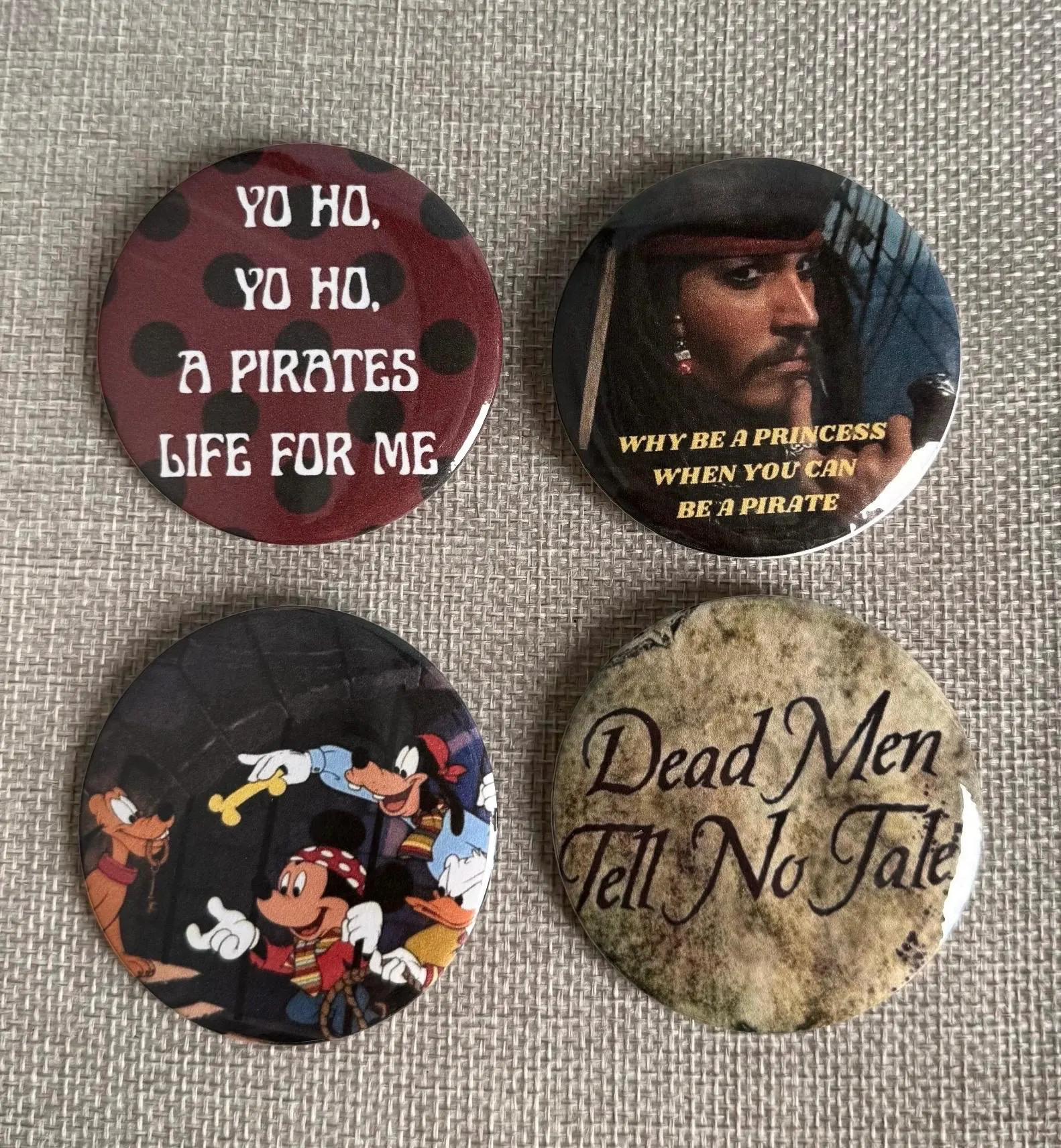 Pirates of the Caribbean Button Collection | Etsy (Global)