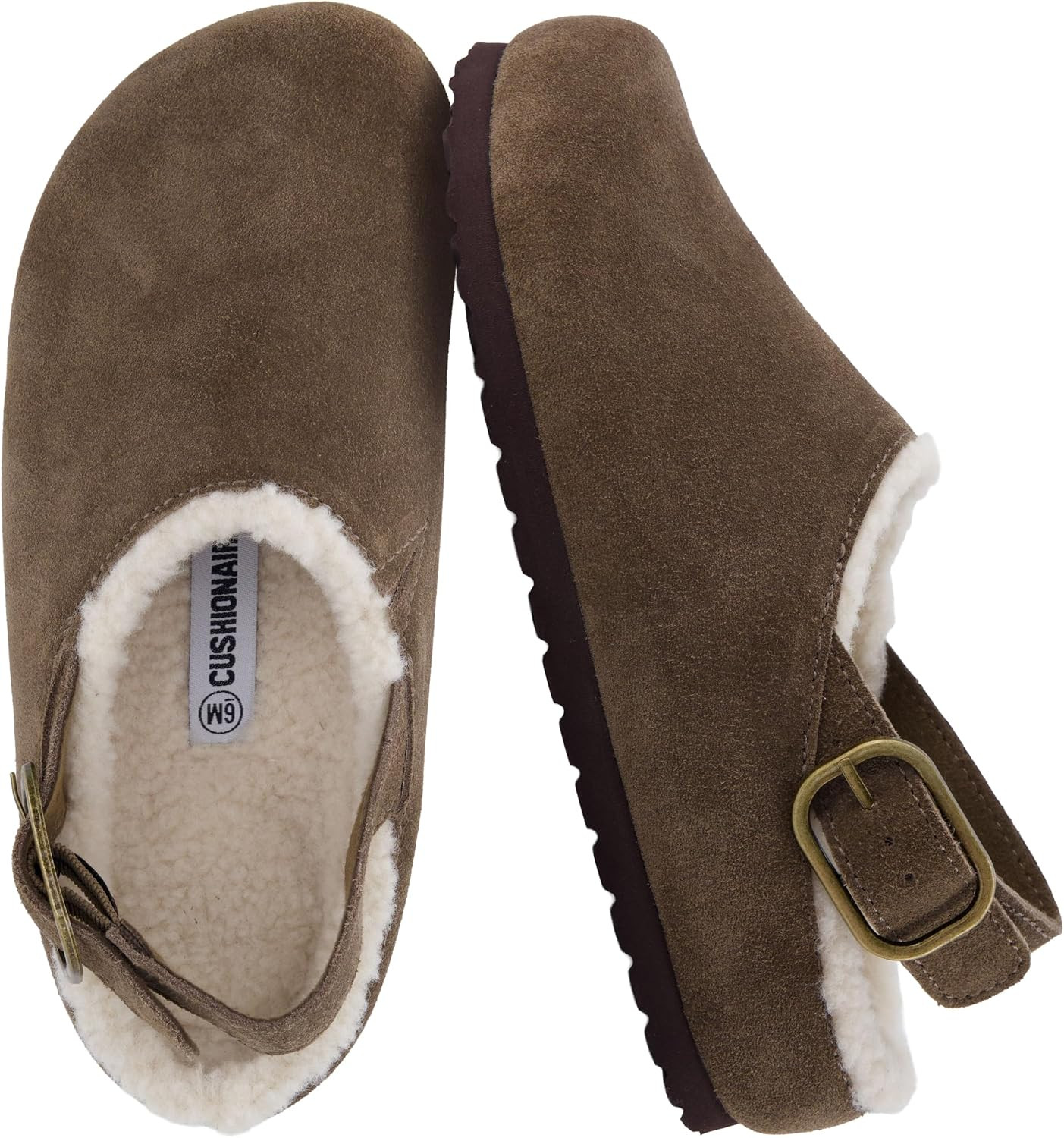 CUSHIONAIRE Luz Suede Clogs for Women with Fuzzy Lining | Amazon (US)