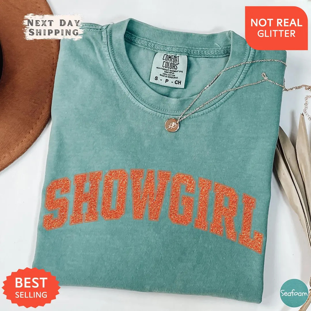 Taylor Swift Showgirl Shirt for Fan, Orange Showgirl Era Concert Tee, Vintage Graphic T-Shirt G... | Etsy (US)