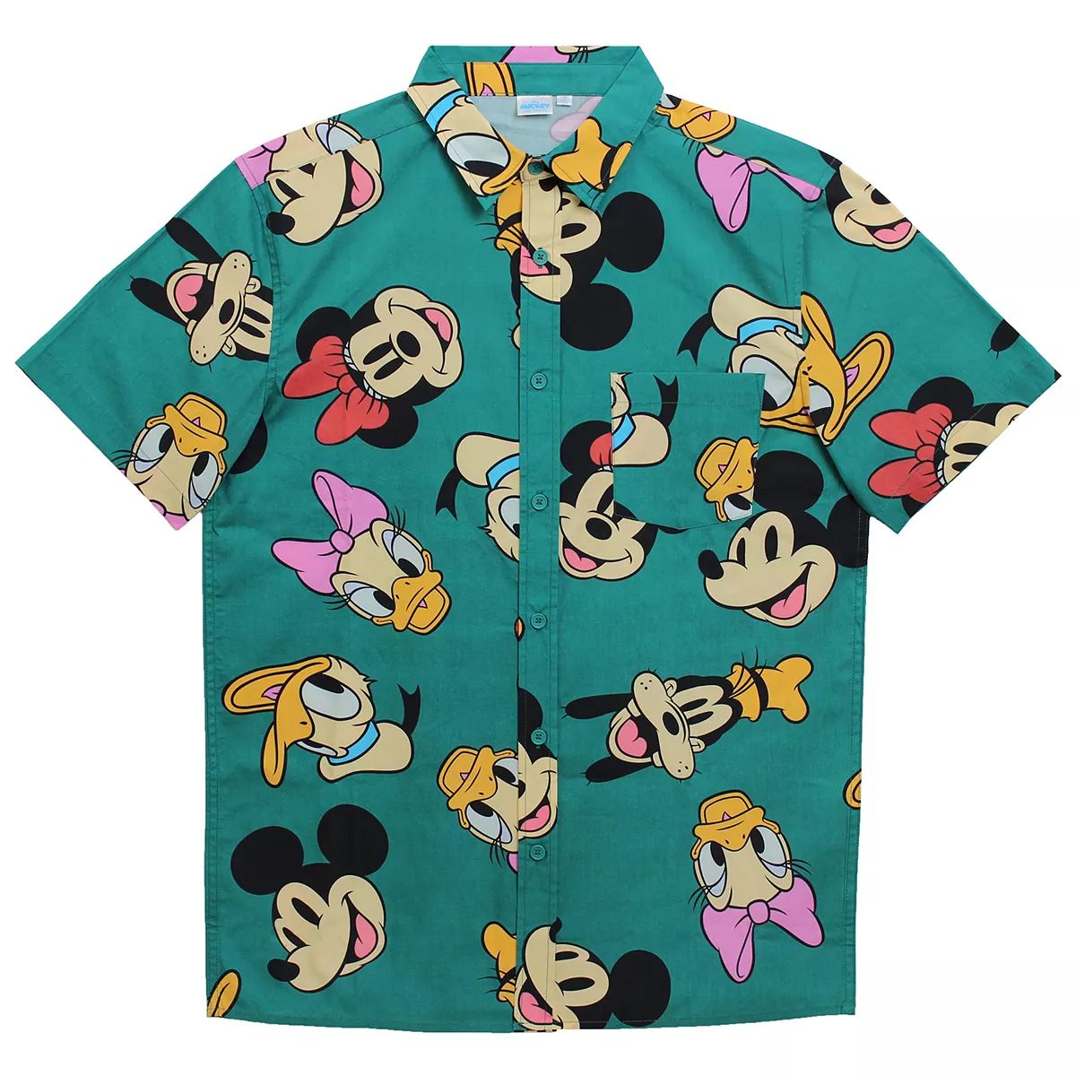 Men's Mickey Mouse And Friends Graphic Button Up | Kohl's